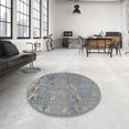 thumbnail image 3 of Ahgly Company Tapis Traditionnels d'Intérieur Gris Foncé, 7' Carré, 3 of 6