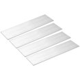 thumbnail image 1 of Unique Bargains Square Aluminum Flat Bar, 4 Pack 1/8' Thickness 4' Width 12' Length, 1 of 5