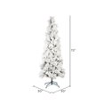 thumbnail image 2 of Vickerman K170960 Arbre de Noël Crayon Flocked Atka Pine 6 Pi. x 30 Po. avec 323 Pointes, 2 of 2