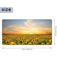thumbnail image 2 of Large Mouse Pad 31.4 x 15.7inches 3mm XXL Extended Gaming Mouse Pad Mat with Non-Slip Base Stitched Mousepad for Computer,Office,Keyboard and Laptop-Evening Sunflower，Waterproof Desk Mat, 2 of 5