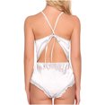 thumbnail image 4 of LSLJS Dames Mignonne Fille Uni Mignonne Érotique Col en V Dentelle Combinaison Ensembles de Lingerie, Ensembles de Lingerie, 4 of 4