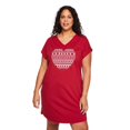 thumbnail image 1 of George Women's Plus V-Neck Nightshirt, 1 of 6