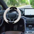 thumbnail image 3 of BotaniNest Elastic Long Microfiber Steering Wheel Cover For Winter Warm Steering Wheel Warm Cover Universal 15 Inches Slip Odorless, 3 of 6