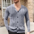 thumbnail image 2 of WRKEKC Men's Lightweight Casual Jacket Hoodless Design Long Sleeve Versatile Outerwear Coat for Everyday Urban Commute and Smart Casual Wear in Solid Color Gray XL, 2 of 7