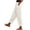 White, variant on LOVZFMLL Women's Pants, Elastic Waist Summer Solid Casual Pocket Outing Full Length Pants Black, 2XL