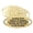 Embossed Filigree | Laser Engraving, variant on MedicEngraved Yellow Gold Stainless Steel Custom Medical Alert Bracelet - 5mm Heart Link