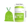 thumbnail image 2 of Rubbish Bags for Kitchen Compostable Small Garbage Bags Starch-Based Waste Bags for Home Use Suitable for Kitchen Bathroom Bedroom And Cans, 2 of 6