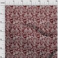 thumbnail image 2 of oneOone Cotton Jersey Blood Red Fabric Leaves & Floral Block Craft Projects Decor Fabric Printed By The Yard 58 Inch Wide, 2 of 4