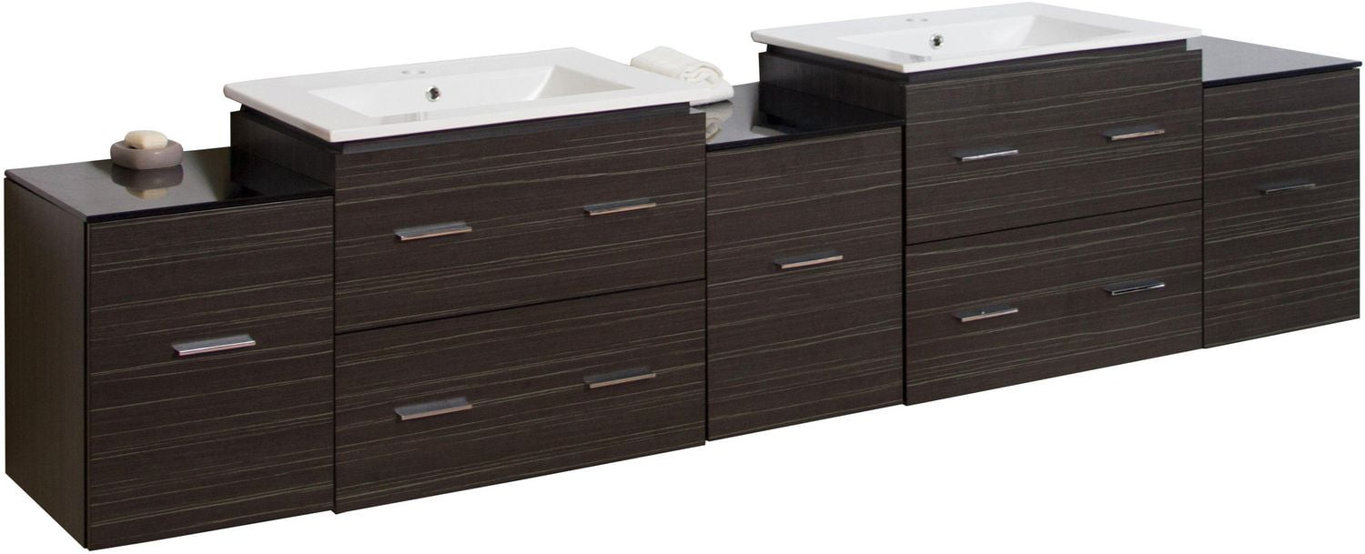 American Imaginations 88.5-in. W Vanity Set Grey AI-746