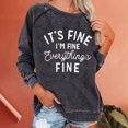 thumbnail image 1 of 50 % de Rabais Liquidation Chandail Surdimensionné pour Femmes 2023 Hiver Aguichant Col Rond Manches Longues Poches Hauts Imprimés Chandail Sans Capuche Régulier Blouse, 1 of 6