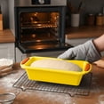 thumbnail image 1 of CQCYD Silicone Loaf Pan, Non-Stick Bread Baking For Quiche Meatloaf Lasagna, 11.4 X 5.3 Inches Kitchen Bakeware For Homemade Cakes And Pastries, 1 of 6