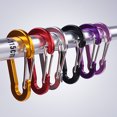 thumbnail image 2 of 6Pcs Climbing Buckles Rustproof Smooth Edge Anti Fade Gourd Shape Aluminum High Hardness Bright Color Carabiners for Travel, 2 of 7