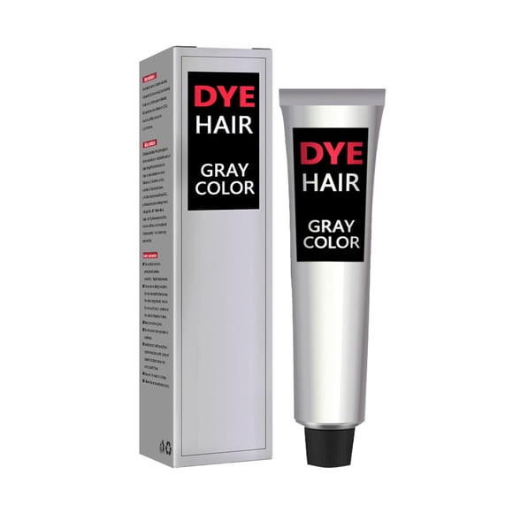 Emporary Silver Gray Hair Spray Color Coloring Mud Grey Hair Dye Wax Washable with All Day Hold Non Greasy Hairstyle Ash for Party Cosplay 100ml