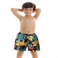 thumbnail image 4 of Men/Boys Polka Dot/ Plant Print Swimming Trunks with Drawstring, 4 of 5
