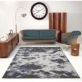 thumbnail image 2 of Ladole Rugs Brampton Super Soft Micro Polyester Area Rug Carpet in Grey-Ivory (5'3" x 7'6", 160cm x 230cm), 2 of 4