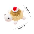 thumbnail image 3 of Cute Small Gifts 2025 New Handwoven Yarn Crochet Turtle Statue Mini Decoration Birthday Gift with High Quality Texture Yarn for Crochet, 3 of 5