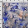 thumbnail image 3 of oneOone Rayon Blue Fabric Abstract Floral Sewing Material Print Fabric By The Yard 56 Inch Wide, 3 of 4