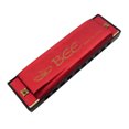 thumbnail image 1 of Plastic Harmonica Instrument 10 Hole Plastic Harmonica Music Instrument for Beginner Students Kids Gift (Red), 1 of 8