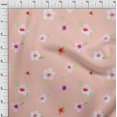 thumbnail image 3 of oneOone Polyester Lycra Fabric Flower & Leaves Watercolor Print Fabric BTY 56 Inch Wide, 3 of 4