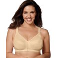 thumbnail image 1 of Playtex Womens 18 Hour Front Close Posture Bra, 38D, Light Beige, 1 of 3