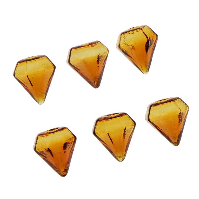 Esquirla 6 Pcs Clear Glass Bottle Charm Pendant DIY Craft Jewelry Making Brown