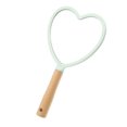 thumbnail image 1 of Unique Bargains Portable Heart Shaped Wood Handle Vanity Makeup Mirror Handheld Cosmetic Mirror Green, 1 of 7