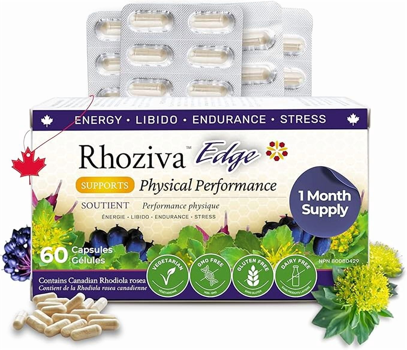 Horny Goat Weed Supplement for Men & Women - Maca, Rhodiola Rosea, Siberian Ginseng, Vitamin E & B Complex for Stamina, Vitality, Energy, Emotional Wellness & Physical Performance – 60 Count (1 Pack)