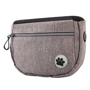 Shisuyan Chien Treat Fanny Pack Chien treats Pouch Grey Oxford Cloth 1Set 8.3X3X6.7Dans