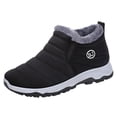 thumbnail image 1 of Kcodviy Winter Men Snow Boots Mens Boots Size 14 Snow Boots Flat Bottom Non Slip Men Snow Boots Zipper Waterproof Solid Color High Top Short Plush Warm Boots for Snow for Men and Comfortable, 1 of 8