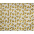 thumbnail image 4 of oneOone Tissu Polyester Lycra Moutarde Foncé Floraux Matériel de Robe Tissu Imprimé Tissu au Mètre 56 Pouces de Large, 4 of 4