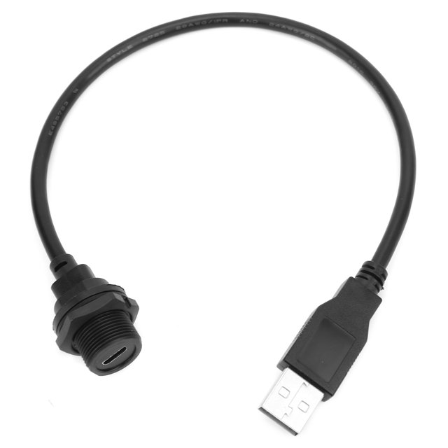 Waterproof USB Connector IP67 MICRO USB Female/2.0 Male with Cable Socket E10MC‑TF‑F/U2‑A‑M0.3meter