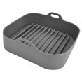 thumbnail image 4 of Fryer Silicone Pot Replacement Multifunctional Square Silicone Basket for 10in Fryer AccessoriesGray, 4 of 14