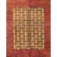 thumbnail image 1 of Ahgly Company Tapis d'Intérieur Rectangulaire Abstrait Orange Abstrait, 5' x 7', 1 of 6
