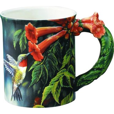 Sculpted Mug Summer - Hummingbird 16 oz.