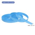 thumbnail image 2 of Uxcell Grosgrain Ribbons with White Dots Ribbon Bow Decoration Crafts Gift Wrapping Wedding Sky Blue 25 Yards 3/8 Inch, 2 of 7