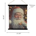 thumbnail image 3 of Suspension Murale En Papier Froissé (Père Noël Avec Un Biscuit), 3 of 3