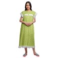 thumbnail image 2 of Moomaya Chemise de Nuit à Manches Courtes pour Femmes, en Coton Imprimé, 2 of 6