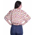 thumbnail image 4 of Moomaya Hauts de Yoga Kimono Imprimés à Col en V pour Femmes, Hauts Décontractés à Manches Boxy, 4 of 4