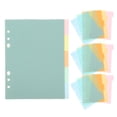 thumbnail image 5 of 20Pcs Plastic Binder Dividers Loose Leaf Notebook Tab Pages Convenient Tab Dividers Binder Supplies, 5 of 5