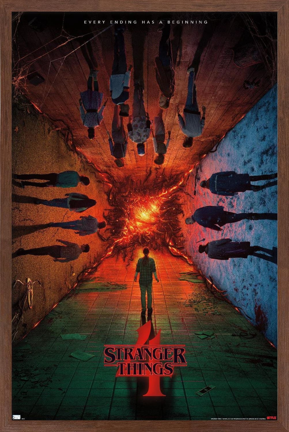 Netflix Stranger Things: Season 4 - Group Teaser One Sheet Wall Poster, 22.375" x 34"