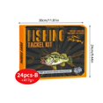 thumbnail image 4 of Ensemble de Compte à Rebours de Pêche de 24 Pcs Kit d'Aveugle en Métal pour Ados et Adultes Équipement de Pêche en Plein Air, 4 of 7