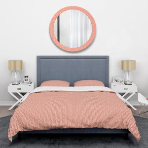 Designart 'Retro Art Deco Waves II' Mid-Century Duvet Cover Set