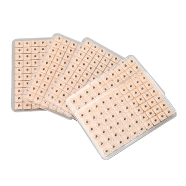 Kit d'Autocollants Auriculaires pour Graines d'Oreille Acupression 600 Pcs Massage des Points d'Acupression Stimulation de la Pression Aiguille de Pierre