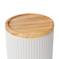 thumbnail image 4 of Anko Small White Ribbed Canister, 4 of 7