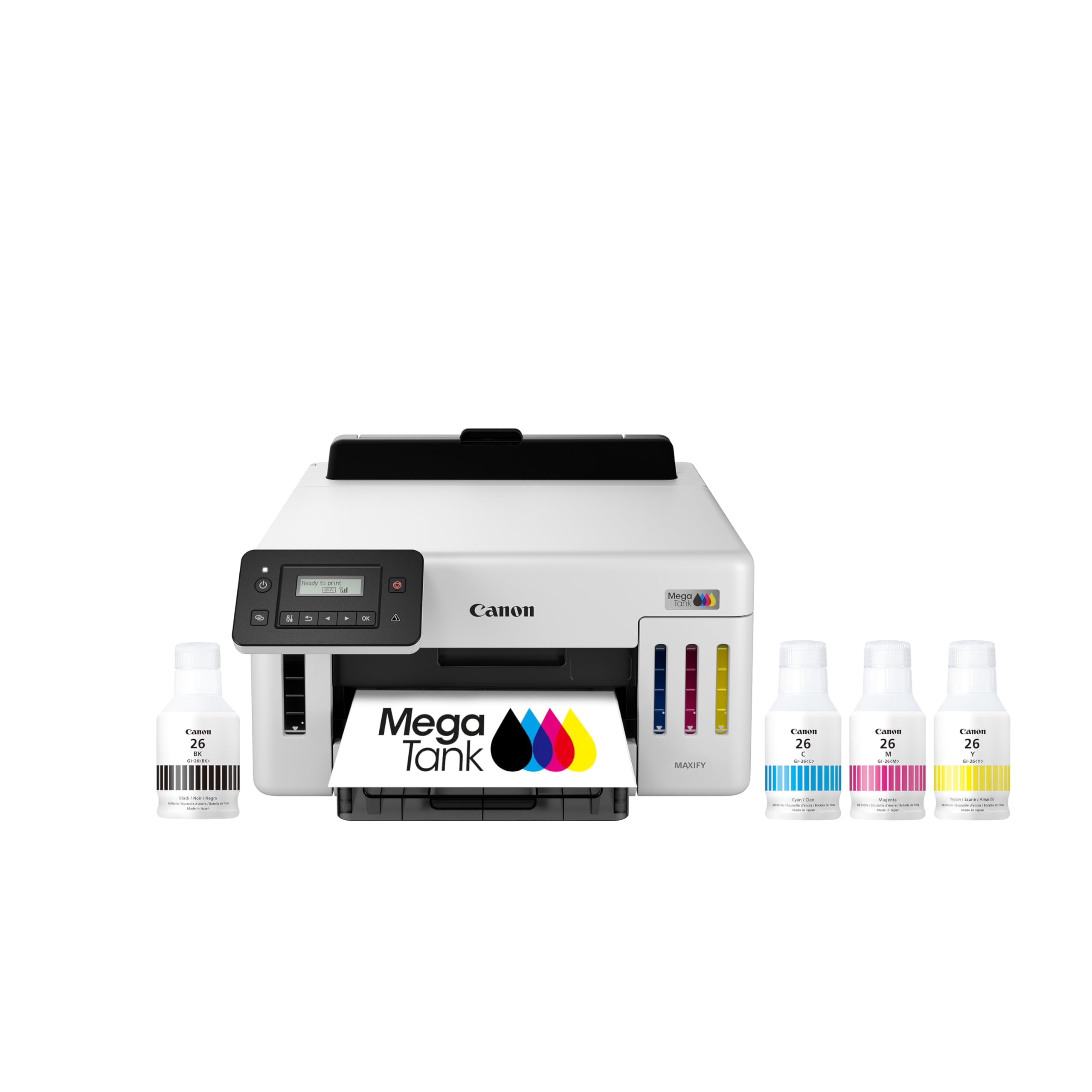 Canon MegaTank GX5120 Wireless Single Function Printer, Print Only for Small Office with Auto 2-Sided Printing, White