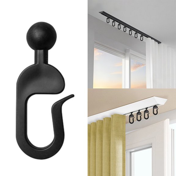WIFKLSIIPG Hooks for Netting and Gazebo Curtains Smooth Gliding Rustproof Multipurpose Use