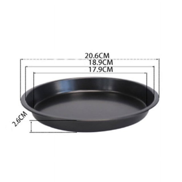 Premium Non-Stick Bakeware Pizza Pan for Oven 8/9/10-Inch Carboon Steel Pan for Kitchen Cooking Tool