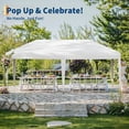 thumbnail image 4 of AKDSteel 10x20 Pop Up Canopy, Outdoor Beach Tent With One Push Setup, Upf 50+ Waterproof Sun Shade For Events And Camping, 4 of 7
