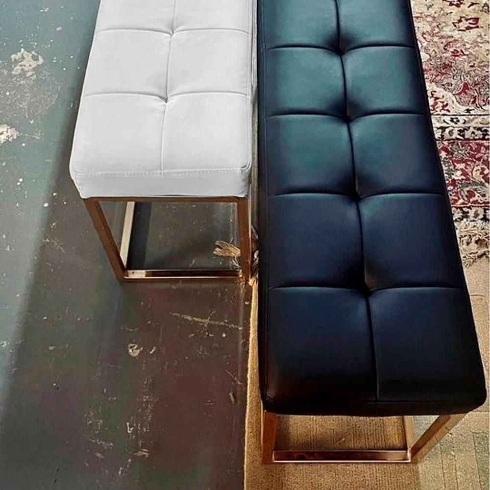 Heavenly Collection Beige Velvet Bench, Velvet Bench with Gold Stainless Steel, Stainless Steel Bench, Polished Bench, Velvet Bench, Gold Bench, Entryway Bench
