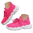 thumbnail image 1 of Dakaela Chaussures de Marche pour Femmes à Enfiler Espadrilles de Course Tennis 2025 Mode Décontractée Chaussures pour Femmes Rose 9.5, 1 of 8